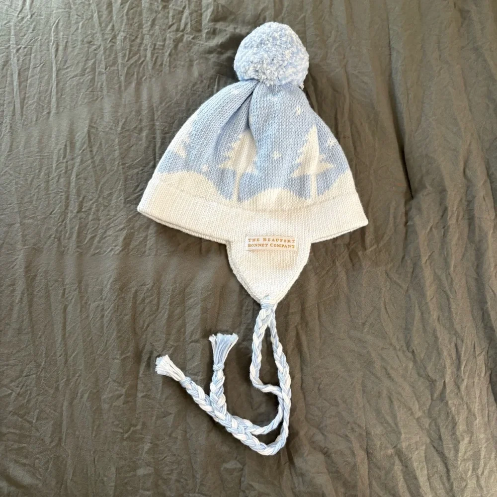 The Beaufort Bonnet Company Parrish Pom Pom Hat. Size 6-18 months.
